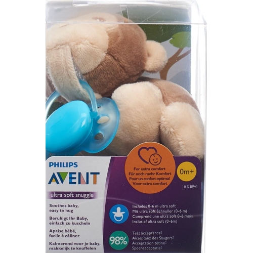 Avent Philips Snuggle+ultra Soft Affe Türkis buy online