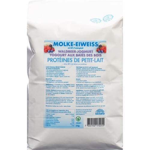 Biosana Molke Eiweiss Pulver Waldbeer-Joghurt 2kg buy online