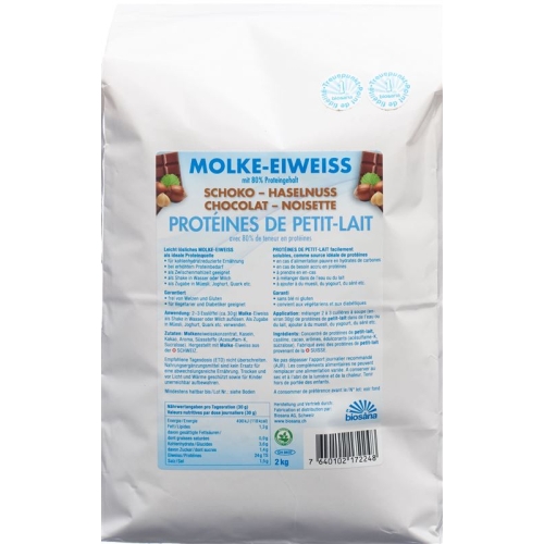 Biosana Molke Eiweiss Pulver Schoko-Haselnuss 2kg buy online