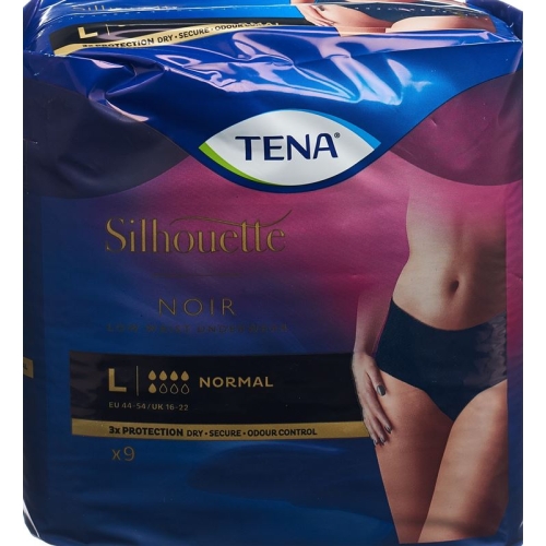 Tena Silhouette Normal L Schwarz 9 Stück buy online