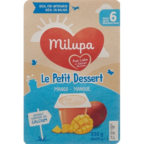 Milupa Le Petit Dessert Mango ab dem 6. Monat 6x 55g buy online