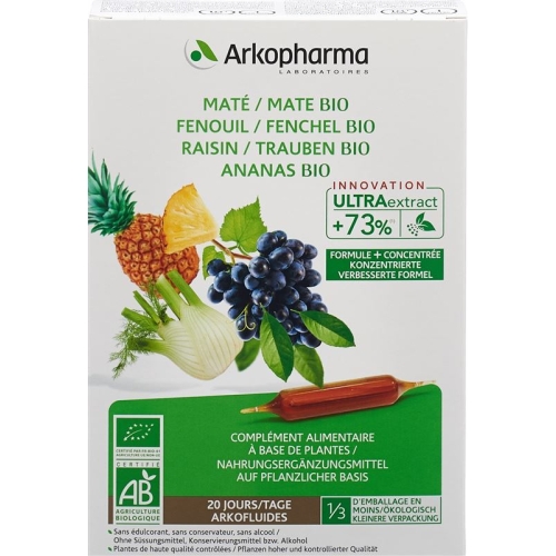 Arkofluide Ananas Mate Fench Weintr Bio 20x 10ml buy online