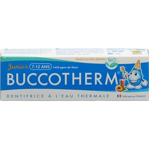 Buccotherm Zahnpasta 7-12j Eistee-Pfirs Bio 50ml buy online