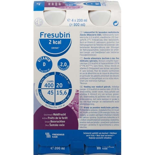 Fresubin (pi) 2 Kcal Drink Waldfrucht 4 Flasche 200ml buy online