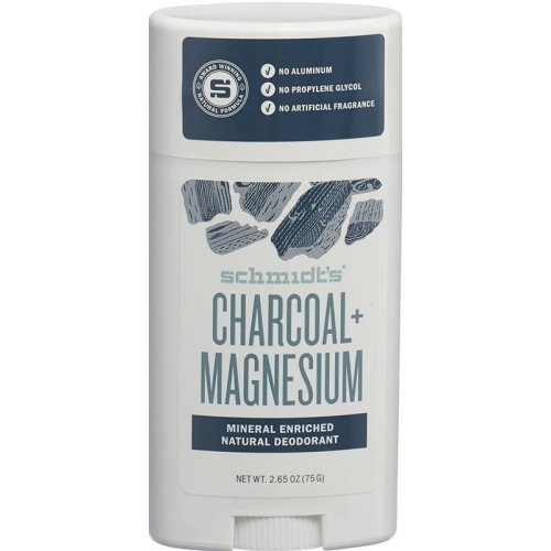 Schmidt's Deo Stick Charcoal + Magnesium 75g buy online