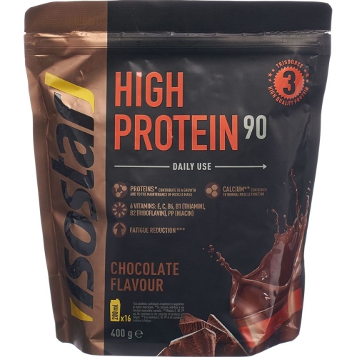 Isostar High Protein 90 powder chocolate bag 400g buy online