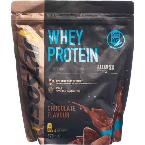 Isostar Whey Protein powder chocolate bag 570g buy online