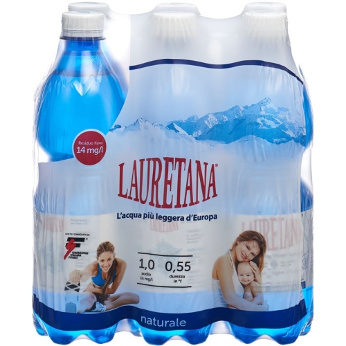 Lauretana Mineralwasser O Kohlens 6 Petflasche 500ml buy online