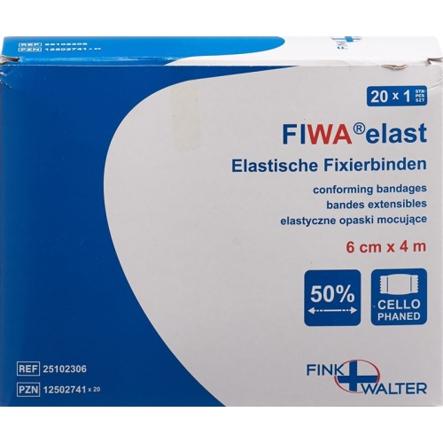 Smedico Fixierbinden Cellophan 6cmx4m Weiss 20 Stück buy online