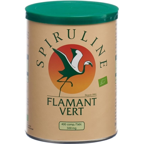 Spirulina Flamant Vert Bio Tabletten 500mg Dose 400 Stück buy online