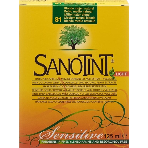 Sanotint Sensitive Light Hair Color 81 Medium natural blonde buy online