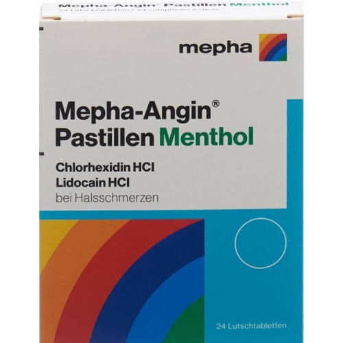 Mepha Angin lozenges Menthol 24 pcs buy online