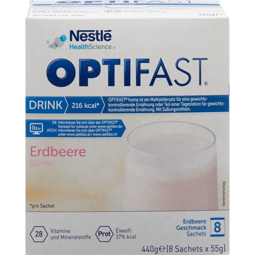 Optifast Drink Strawberry 8 Bag 55g buy online