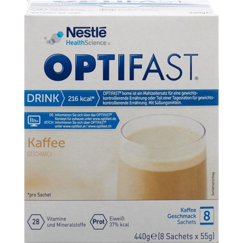 Optifast Drink Coffee 8 bags 55g buy online