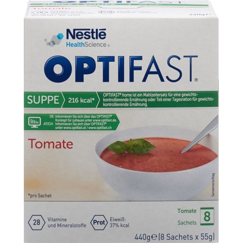 Optifast Soup tomato 8 bags 55g buy online