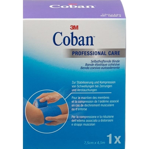 3M Coban Elastic Bandage Self Adhesive 7.5cmx4.5m Blue buy online