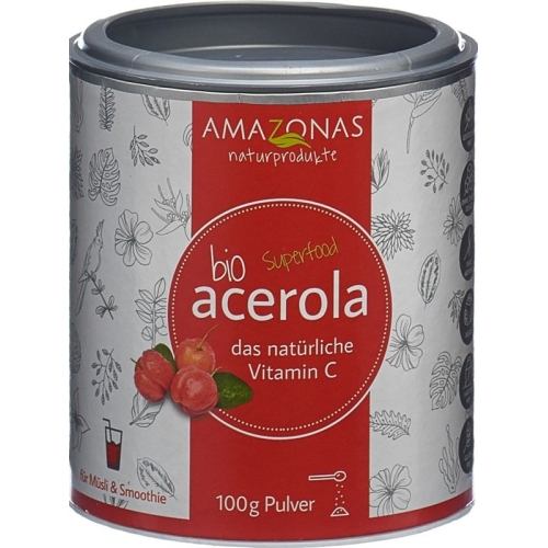 Acerola Bio Pulver mit 17% Vitamin C Dose 100g buy online