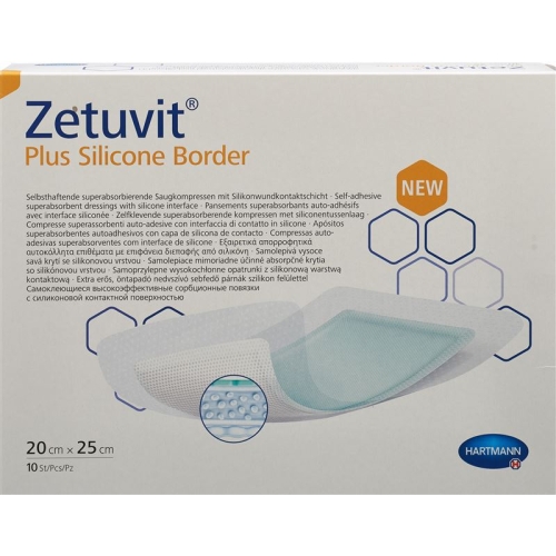 Zetuvit Plus Silicone Border 20x25cm 10 Stück buy online