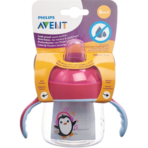 Avent Philips Schnabelbecher Sil 200ml Rosa Pingu buy online