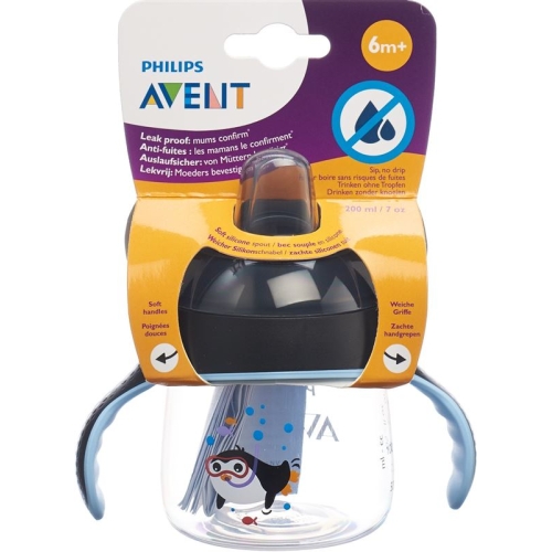 Avent Philips Schnabelbecher Sil 200ml Schw Pingu buy online