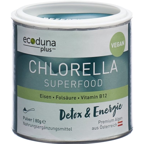 Ecoduna Plus Chlorella Pulver Dose 80g buy online