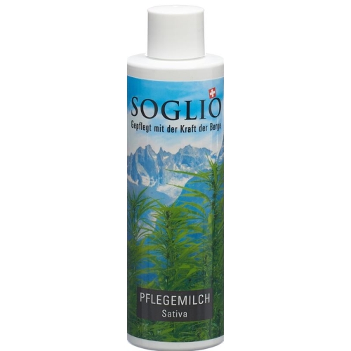 Soglio Pflegemilch Sativa Flasche 200ml buy online