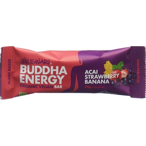 Iswari Energy Bar Acai Erdbeere&bana Bio 35g buy online