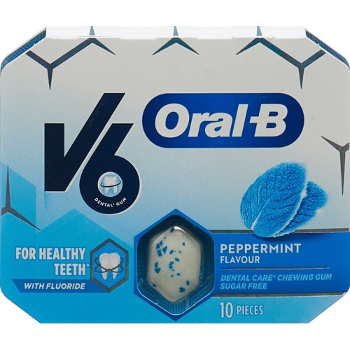 V6 Oralb Kaugummi Peppermint Blister 10 Stück buy online