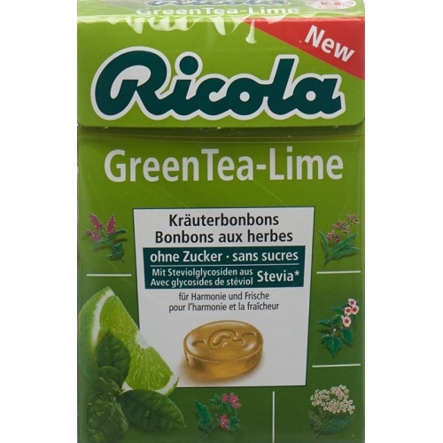 Ricola Greentea-Lime Oz M Stevia Box 50g buy online