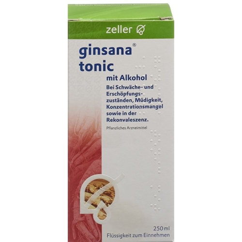 Ginsana Tonic mit Alkohol Flasche 250ml buy online