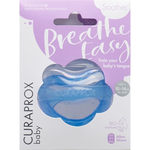 Curaprox pacifier Gr2 single blue buy online