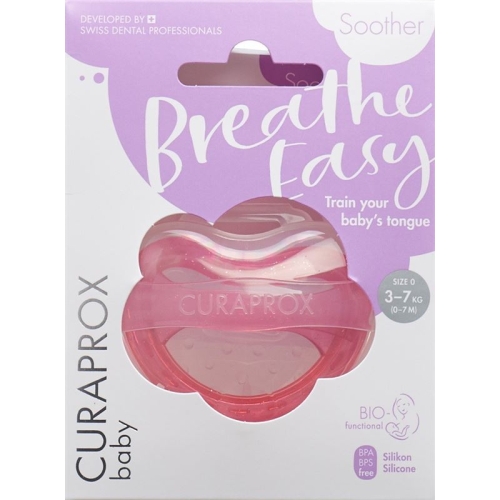 Curaprox pacifier gr0 pink single buy online