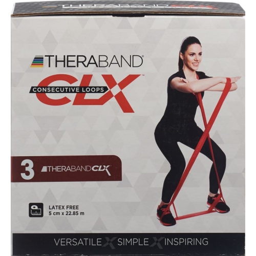 Thera Band Clx22m Loops 1.7kg Red Medium strength buy online