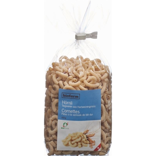 Biofarm Hörnli Hartweizen Ch Knospe 400g buy online