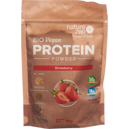 Nature Zen Ess Pfl Bio Proteinplv Erdbeere 250g buy online