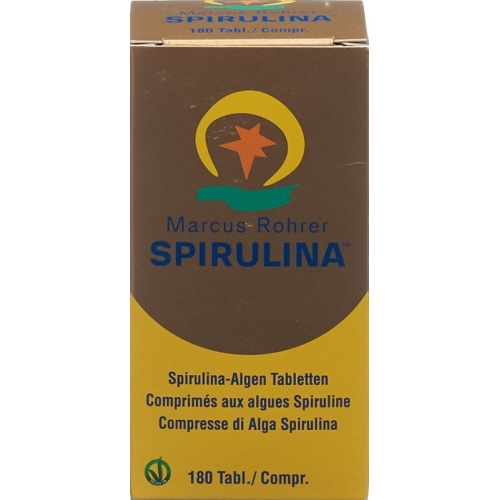 Spirulina Marcus Rohrer Tabletten Glasflasche 180 Stück buy online