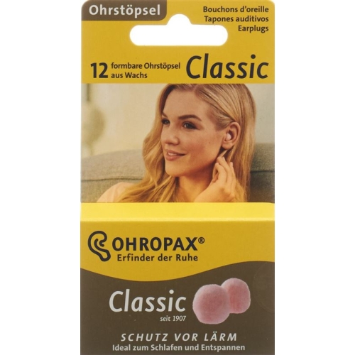 Earplugs Classic wax spheres 12 pieces buy online