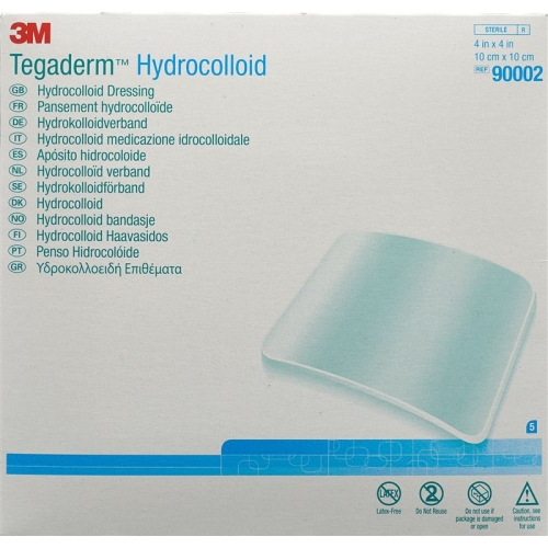 3M Tegaderm Hydrokolloid 10x10cm Quadrat Neu 5 Stück buy online