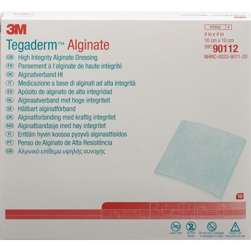 3M Tegaderm Alginat Kompresse 10x10cm Neu 10 Stück buy online