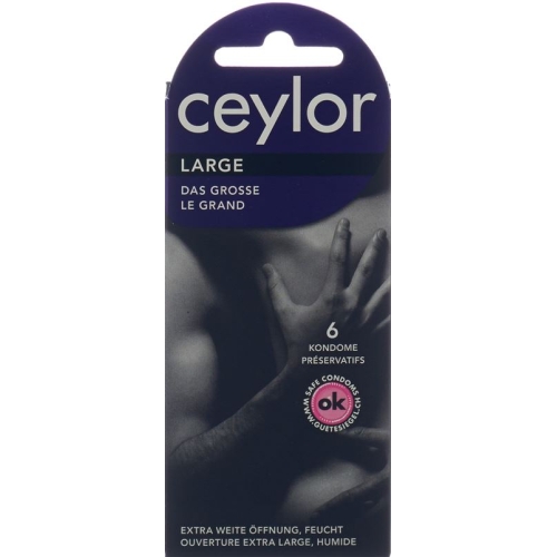 Ceylor Large Condoms with Reservoir 6 pieces buy online