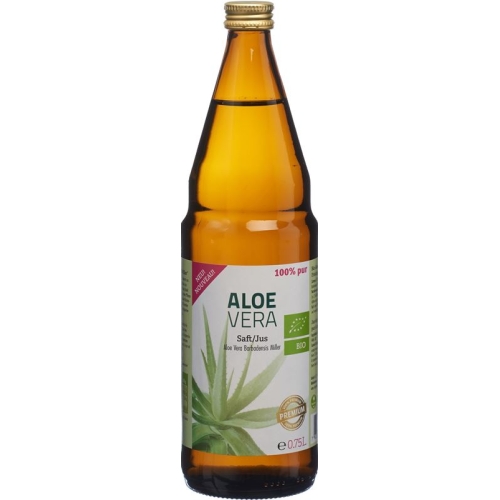 Aloe Vera Juice Organic 100% Pure Premium lt Glasfl 0.75 buy online