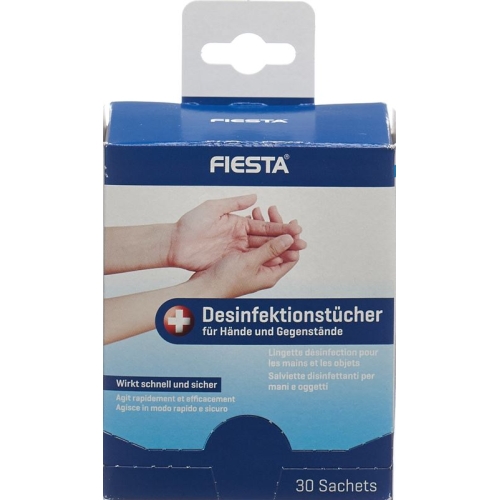 Fiesta Desinfektionstuch Hände+gegenstaende 30 Steril buy online