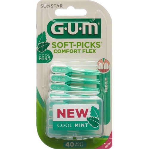 Gum Sunstar Soft Picks Comfort Flex Regular Mint 40 pieces buy online