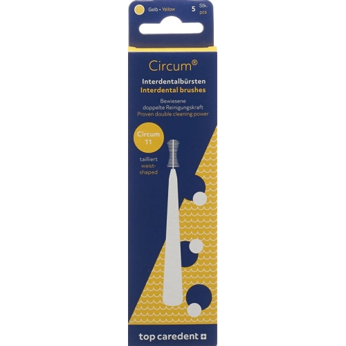 Top Caredent Circum 11 Int Bürsten Gelb 5 Stück buy online