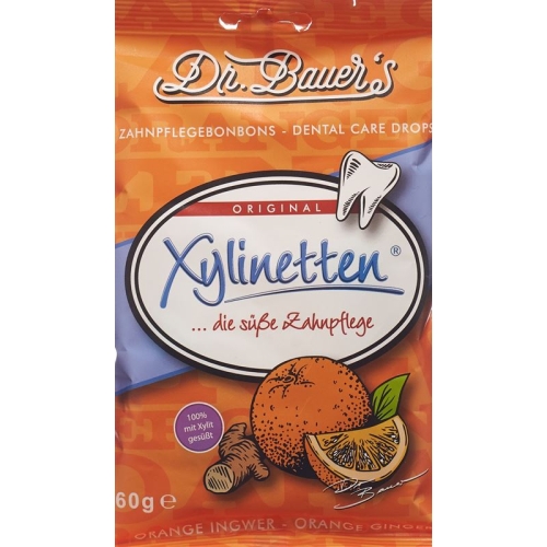 Dr Bauer's Xylinetten Zahnpflege Orange Ingwer 60g buy online