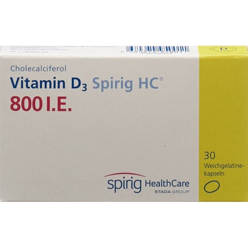 Vitamin D3 Spirig HC Kapseln 800 Ie 30 Stück buy online