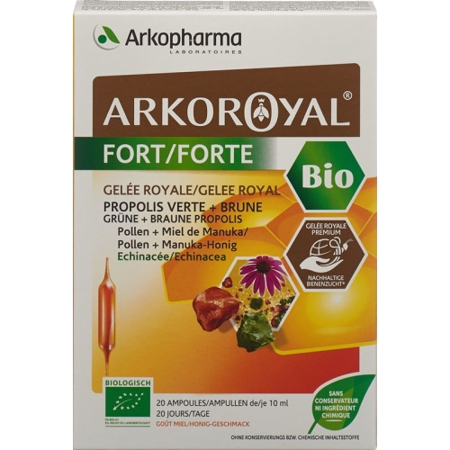 Arkoroyal Gelee Royale Forte Bio 20 Trinkampullen 10ml buy online