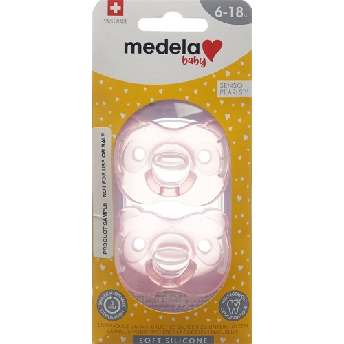 Medela Baby Dummy Soft Silicone 6-18 Girl 2 pieces buy online