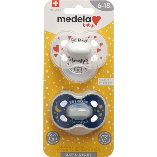 Medela Baby Dummy Day & Night 6-18 Unisex 2 pieces buy online