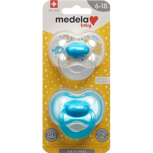 Medela Baby Dummy Original 6-18 Boy 2 pieces buy online